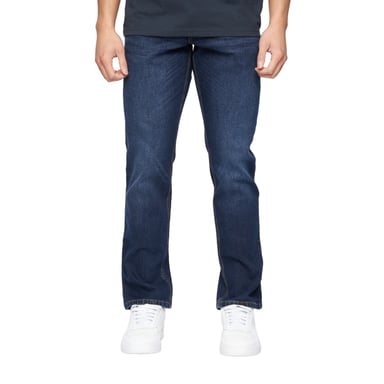 Crosshatch Mens Chas Straight Jeans (Dark Wash)