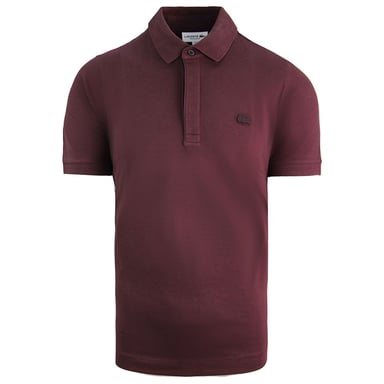 Lacoste Fit Regular Fit para hombre Borgoña Polo