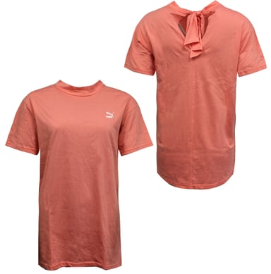 Puma Bow Lagada de la camiseta de la mujer TEE Camiseta de manga corta Rosa 850236 11 A56E
