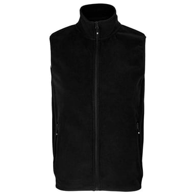 SOLS Unisex Adult Factor Microfleece Recycled Body Warmer (Black)
