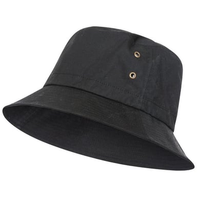 Trespass Unisex Adult Waxy Bucket Hat (Black)