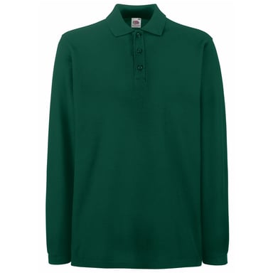 Fruit Of The Loom Mens Premium Long Sleeve Polo Shirt