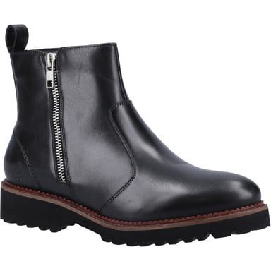 Hush Puppies Grace Zip Suede Women's Black Boots