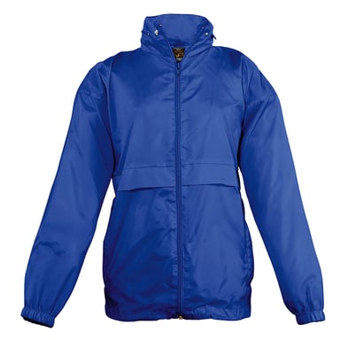 SOLS Kids Unisex Surf Windbreaker Jacket (Water Resistant And Windproof) (Royal Blue)
