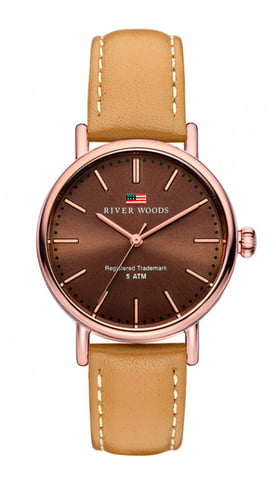 River Woods Oswego Women's Brown Watch RW340019