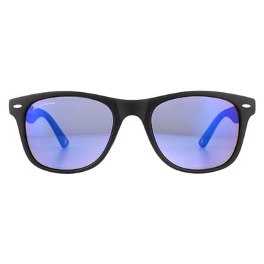 Montana Gafas de sol MS10 Negro mate Rubbertouch Revo Azul