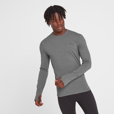 Snowdon Mens Thermal Crewneck Grey Marl