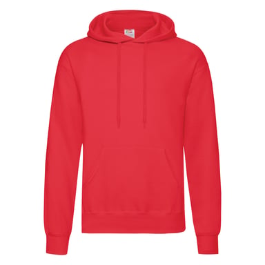 Fruit Of The Loom Mens Hooded Sweatshirt / Hoodie (Red)