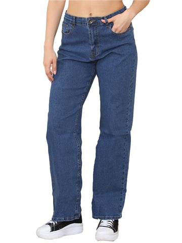Enzo | Jeans de pierna ancha para mujer - azul