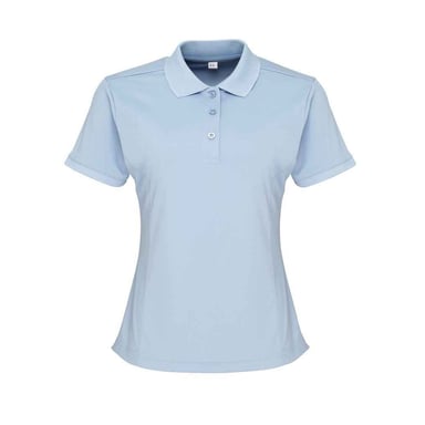 Premier Womens/Ladies Coolchecker Pique Polo Shirt (Light Blue)