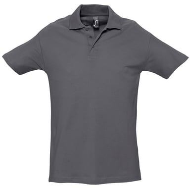SOLS Mens Spring II Short Sleeve Heavyweight Polo Shirt (Mouse Grey)