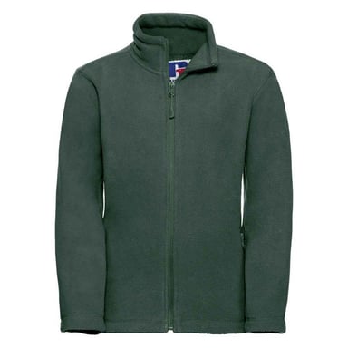 Russell Childrens/Kids Full Zip Outdoor Fleece Jacket (Bottle Green)