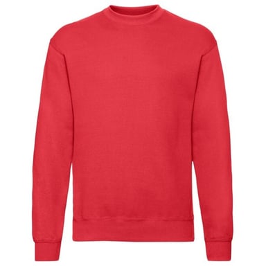 Fruit of the Loom Mens Classic 80/20 Set-in Sweatshirt (Red)