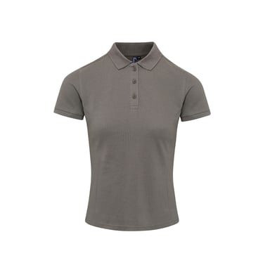 Premier Womens/Ladies Coolchecker Plus Piqu Polo With CoolPlus (Dark Grey)