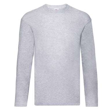 Fruit Of The Loom Mens R Long-Sleeved T-Shirt (Heather Grey)