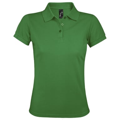 SOLs Womens/Ladies Prime Pique Polo Shirt (Kelly Green)