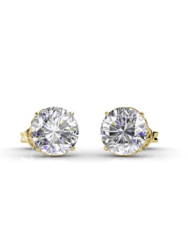 Pendientes Kristine - Oro y Cristal