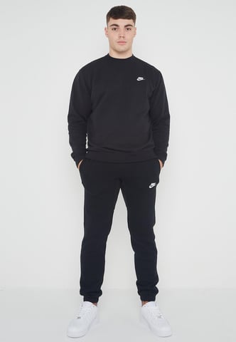 Conjunto de chándal completo de forro polar Nike Club para hombre negro