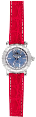 Yonger: Reloj Correa Roja con Esfera Plateada