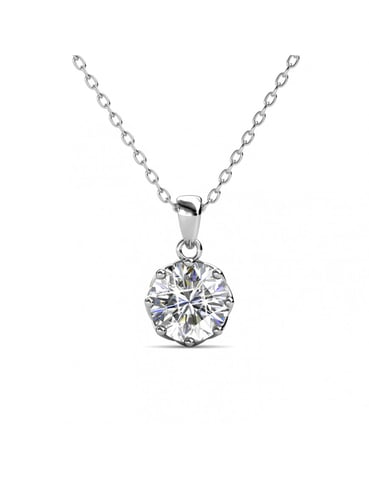 Colgantes Lily - Plata y Cristal