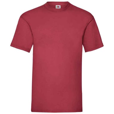 Fruit of the Loom Mens Valueweight T-Shirt (Brick Red)
