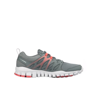 Reebok Realflex Train 4.0 Entrena de mujer sintética gris Lace-Up Womens BD5060