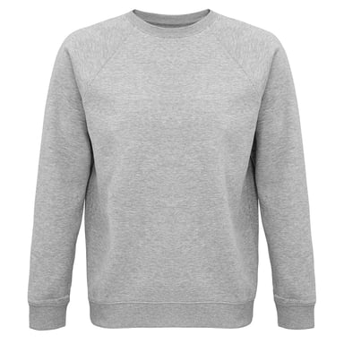 SOLS Unisex Adult Space Organic Raglan Sweatshirt (Grey Marl)