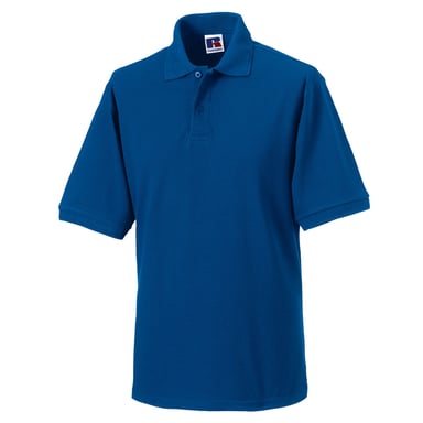 Russell Mens Polycotton Pique Hardwearing Polo Shirt (Bright Royal Blue)