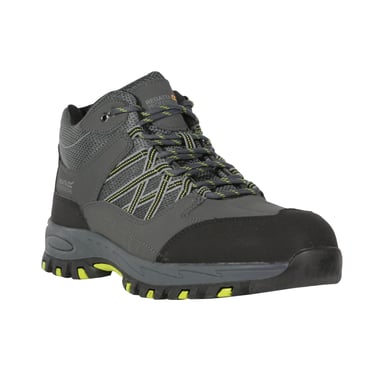 Regatta Mens Sandstone Safety Shoes (Briar Grey/Lime)