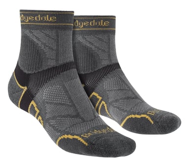 Bridgedale - Mens Running Lightweight Merino Wool Socks - Gunmetal