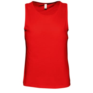 SOLS Mens Justin Sleeveless Tank / Vest Top (Red)