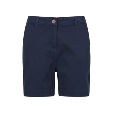 Mountain Warehouse Womens/Ladies Bay Chino Organic Shorts (Navy)