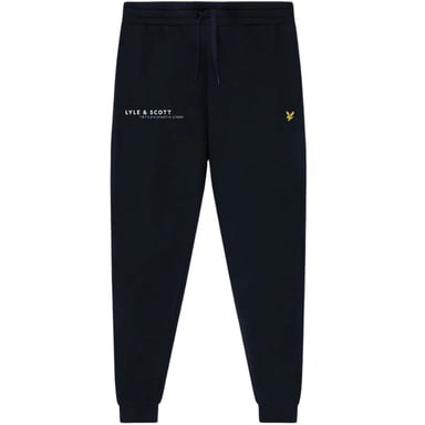 Pantalones deportivos azul marino con estampado coordinado de Lyle & Scott