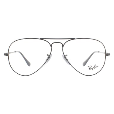 Montura de gafas Ray-Ban RX6489 2503 negra para hombres y mujeres