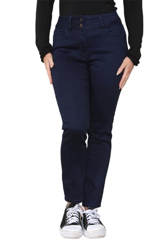 M&Co Vaqueros de pierna estrecha para mujer en azul índigo