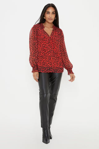 Petite Faux Leather Jeans