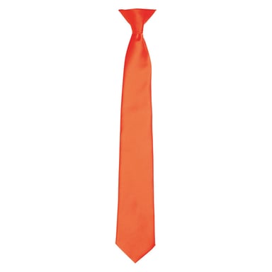 Premier Unisex Adult Satin Tie (Orange)