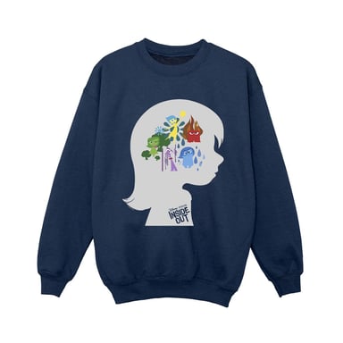 Disney Boys Inside Out Head Silhouette Sweatshirt (Navy Blue)