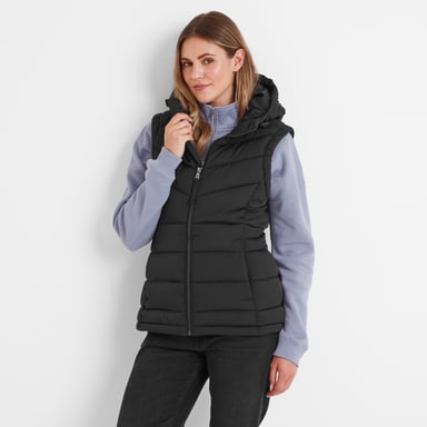 Calvo Womens Padded Gilet Black