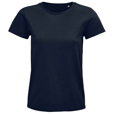 SOLS Womens/Ladies Pioneer Organic T-Shirt (French Navy)
