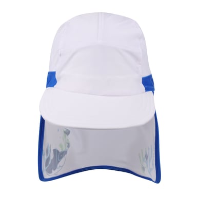 Regatta Childrens/Kids Protect II Bubbles The Shark Cap (Hawaiian Blue)
