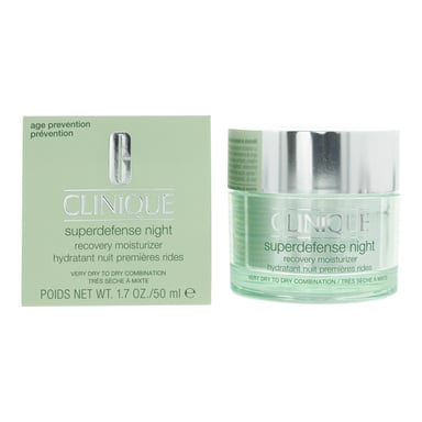 Clinique Superdefense Night Recovery Moisturiser ( Very Dry to Dry Combination) 50ml