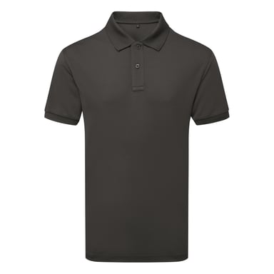 Asquith & Fox Mens Glacier Tech Polo Shirt (Charcoal)