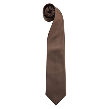 Premier Mens Colours Fashion Tie (Brown)