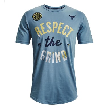 Camiseta Under Armour Project Rock The Grind Azul Hombre