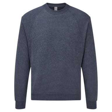 Fruit Of The Loom Mens Raglan Sleeve Belcoro® Sweatshirt (Heather Navy)