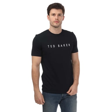 Men's Ted Baker Broni Branded T-Shirt in Navy