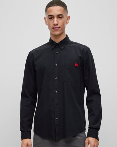 HUGO Evito Slim Fit Mens Long Sleeved Shirt