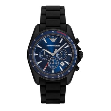 Emporio Armani Reloj deportivo negro para hombre AR6121