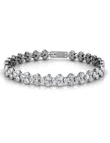 Pulsera Princesa - Plata y Cristal